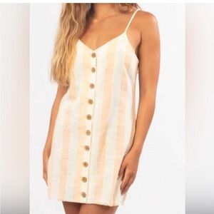 Rip Curl Striped Mini Dress / cover up